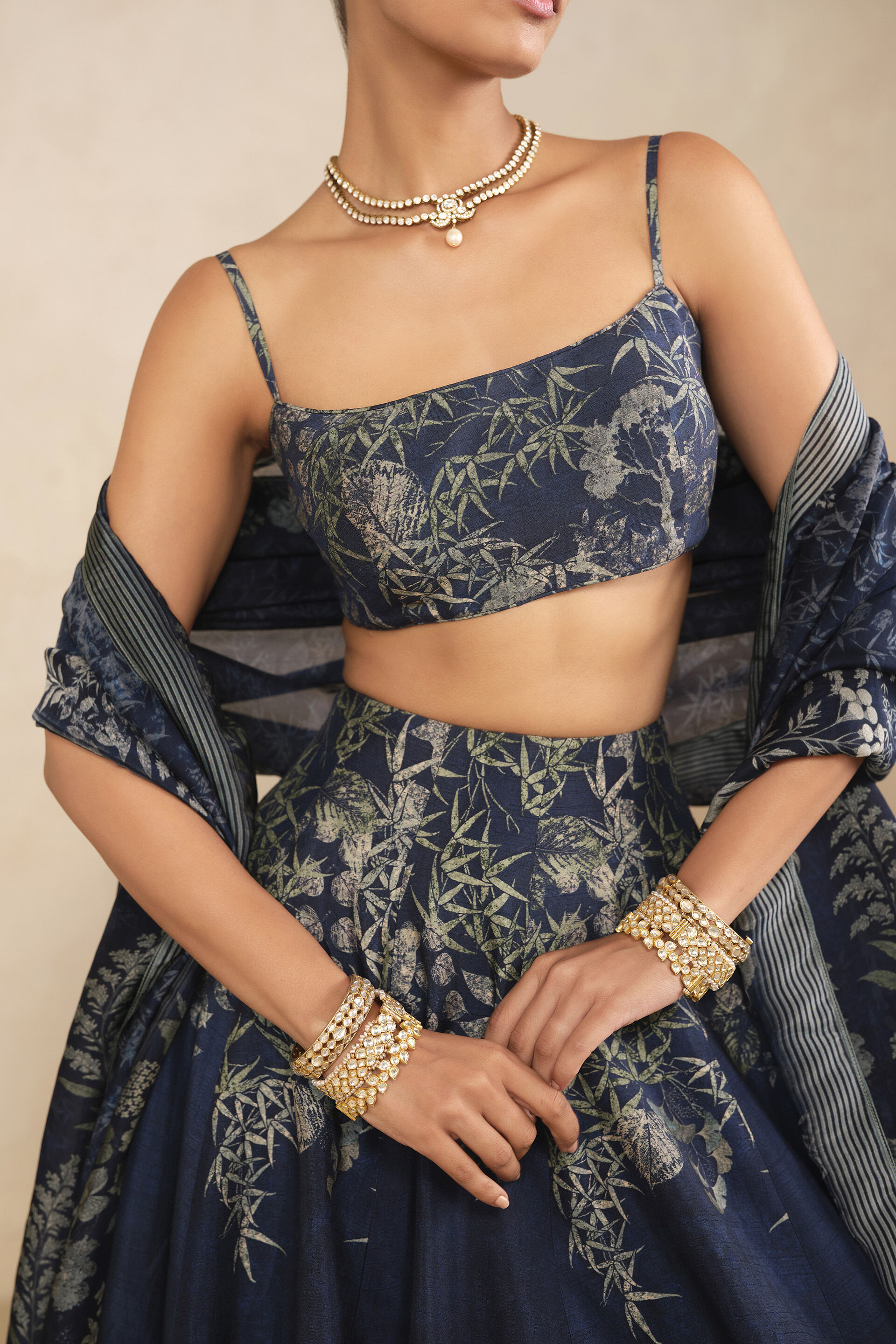 Samah Skirt Set -  Blue, Ink Blue, image 5